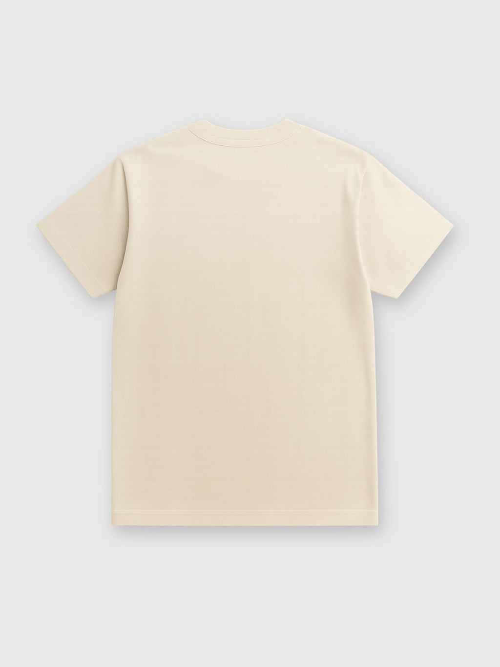 Rear view of a tideline supply co natural t-shirt