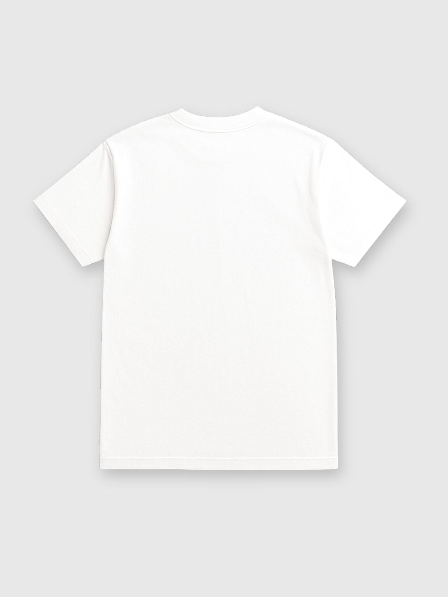 Back View of the a tidline supply co T-Shirt in white